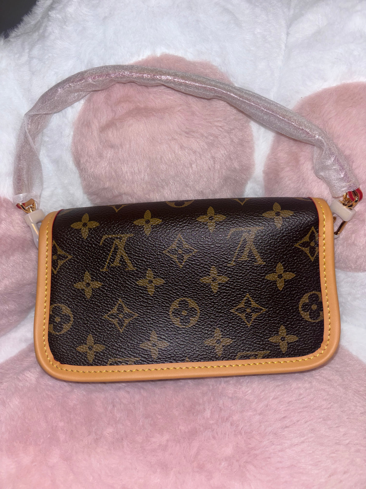 Brown Purse with cross body straps