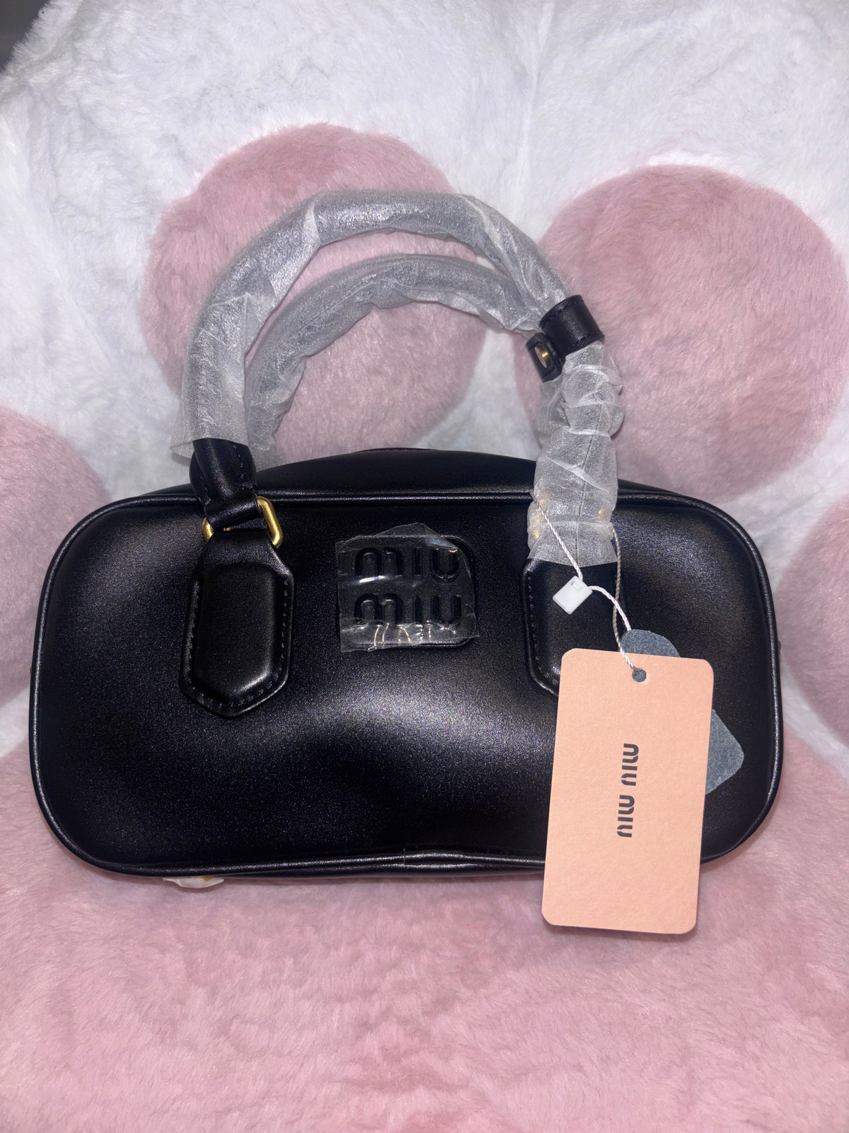 Black M M Purse with Cross body Straps