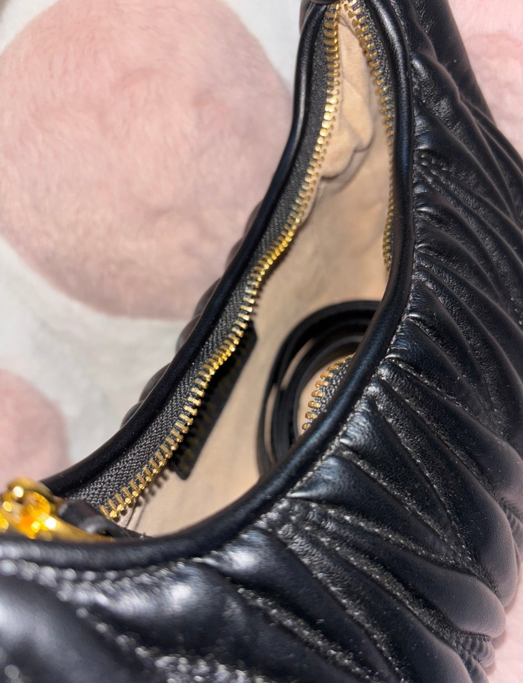 Black M M Purse with Accessories