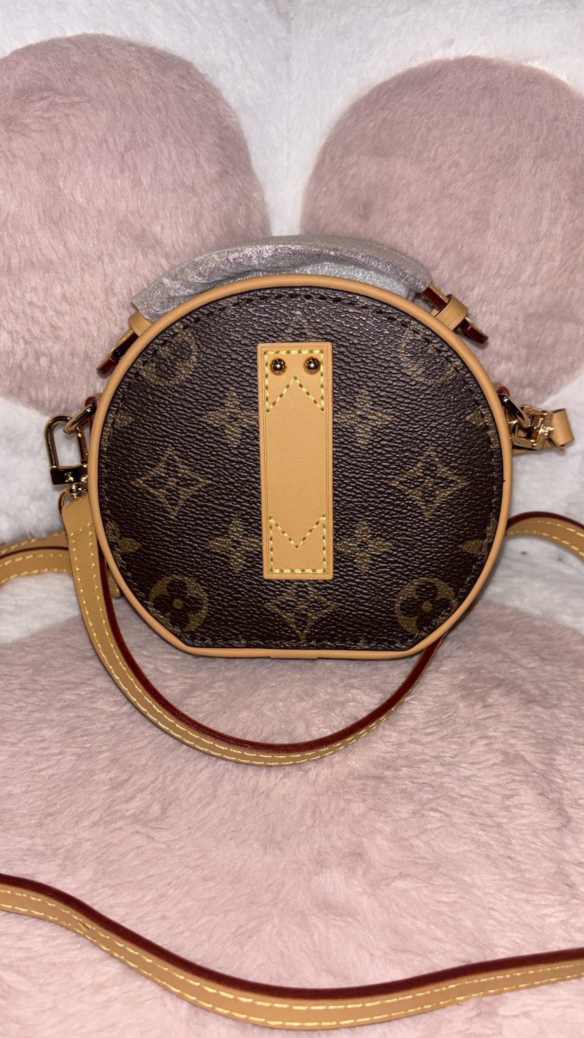 Round Cross Body Bag with Straps