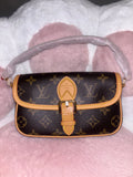 Brown Purse with cross body straps