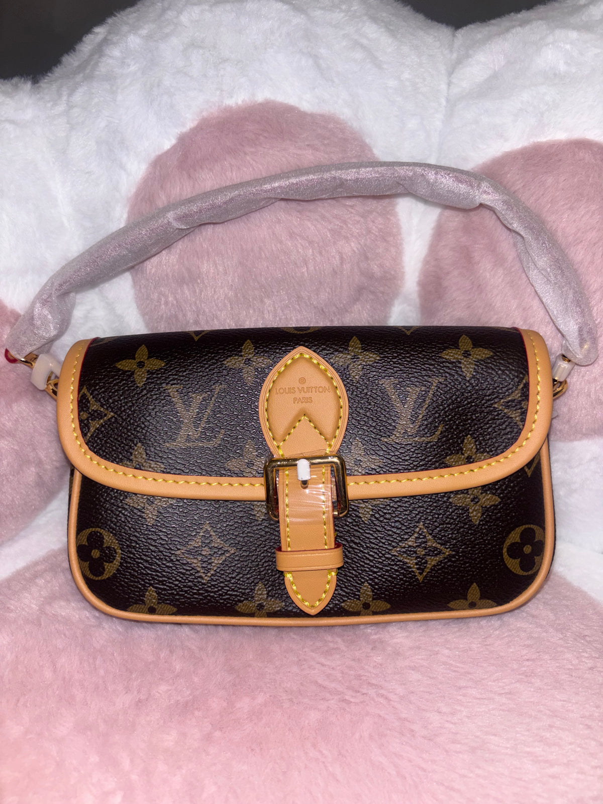 Brown Purse with cross body straps