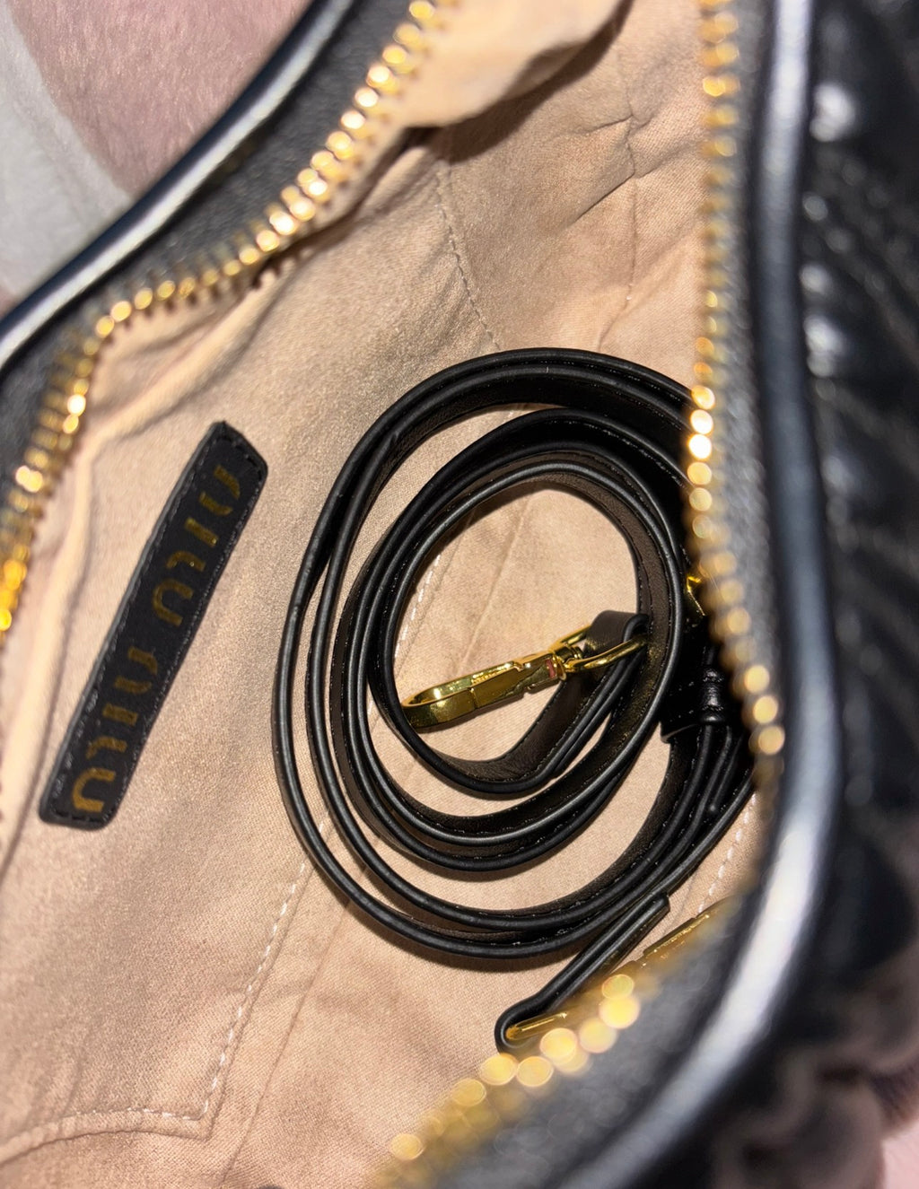 Black M M Purse with Accessories