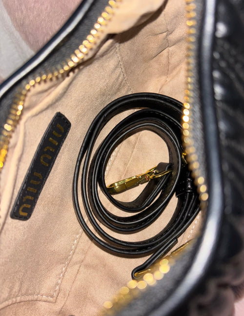 Black M M Purse with Accessories